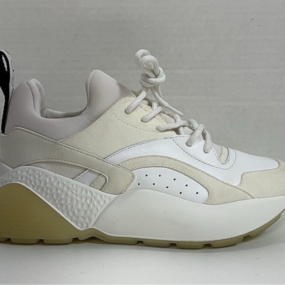 Stella McCartney Cream and White Sneakers